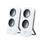 New Logitech Z200 Multimedia Speakers Stereo Sound Snow White 3.5mm AC