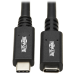 Tripp Lite U421-003 USB-C Extension Cable (M/F) - USB 3.2 Gen 1 (5 Gbps), Thunderbolt 3 Compatible, Black, 3 ft. (0.91 m)