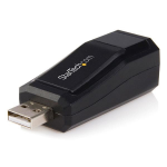 StarTech.com Compact Black USB 2.0 to 10/100 Mbps Ethernet Network Adapter