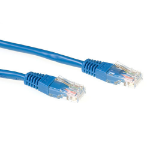 ACT Blauwe 3 meter LSZH U/UTP CAT6A patchkabel met RJ45 connectoren