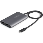 StarTech.com TB32DP14 video cable adapter 18.1" (0.46 m) Thunderbolt 3 2 x DisplayPort Silver