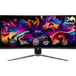 MSI MPG 341CQPX QD-OLED computer monitor 86.4 cm (34") 3440 x 1440 pixels UltraWide Quad HD QDOLED Black