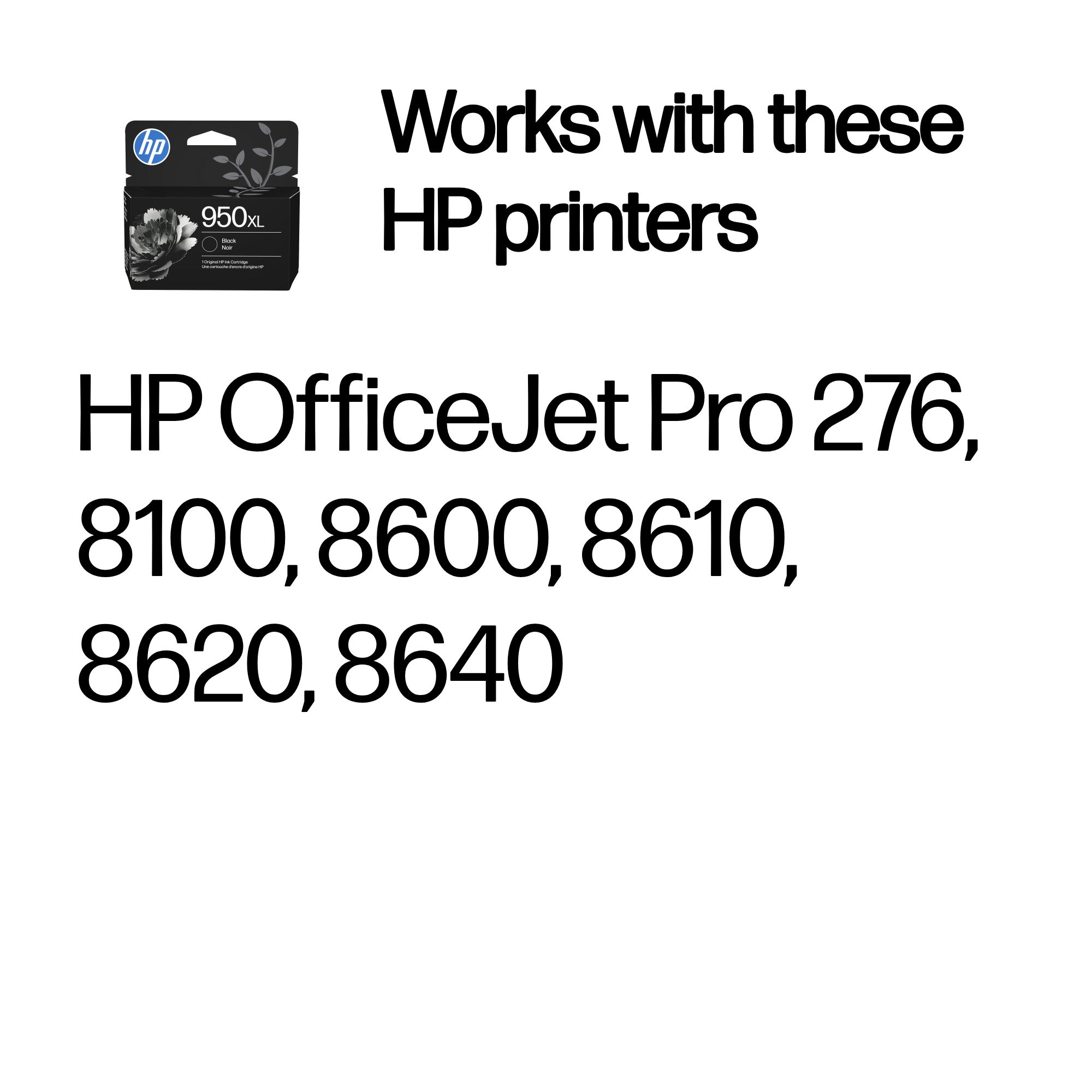 HP 950XL Original Ink Cartridge High Yield Black CN045AE