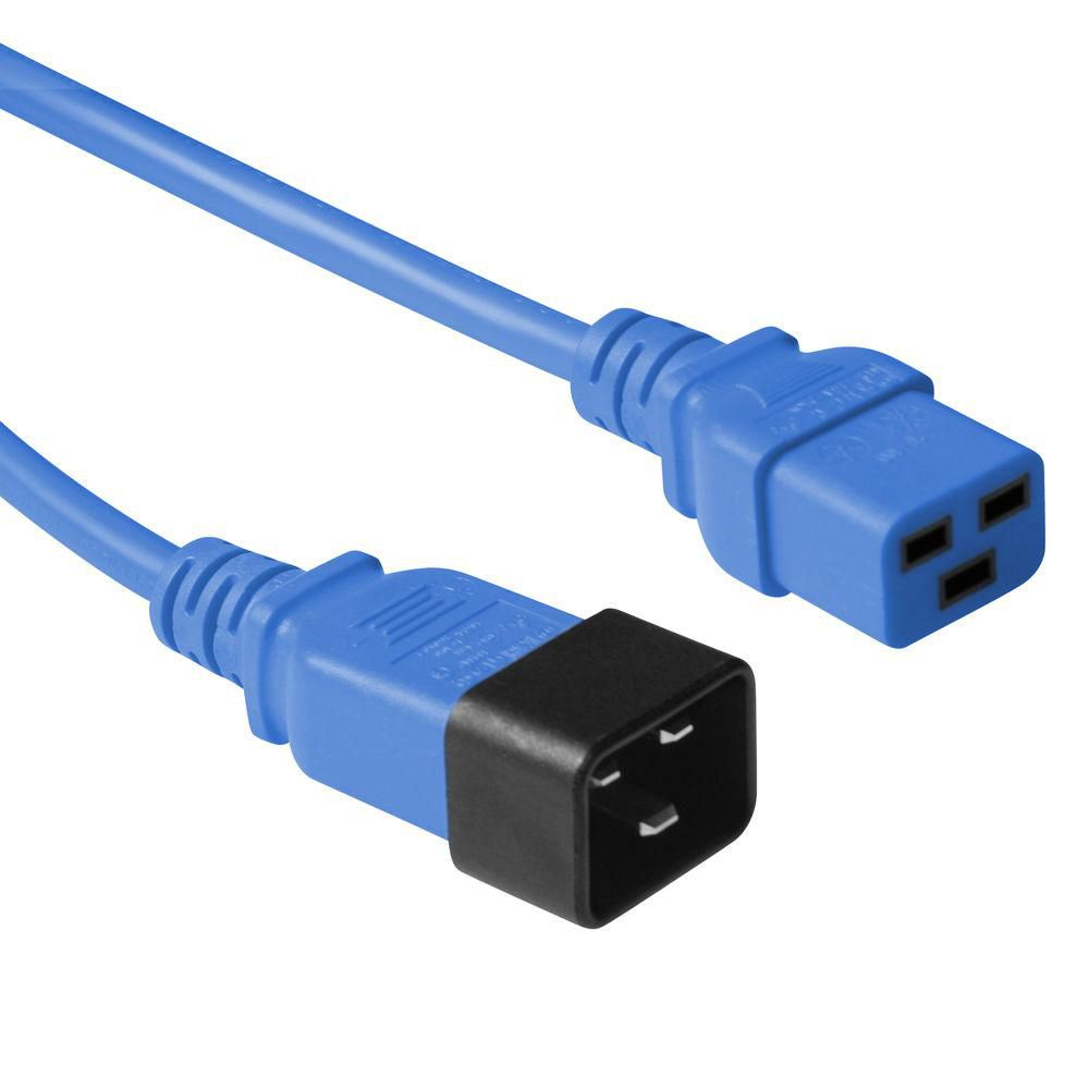 Microconnect Blue Pe2019b3 Power Cable 3 M C20 Coupler C19 Coupler