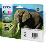 Epson Elephant Multipack 6-colours 24XL Claria Photo HD Ink