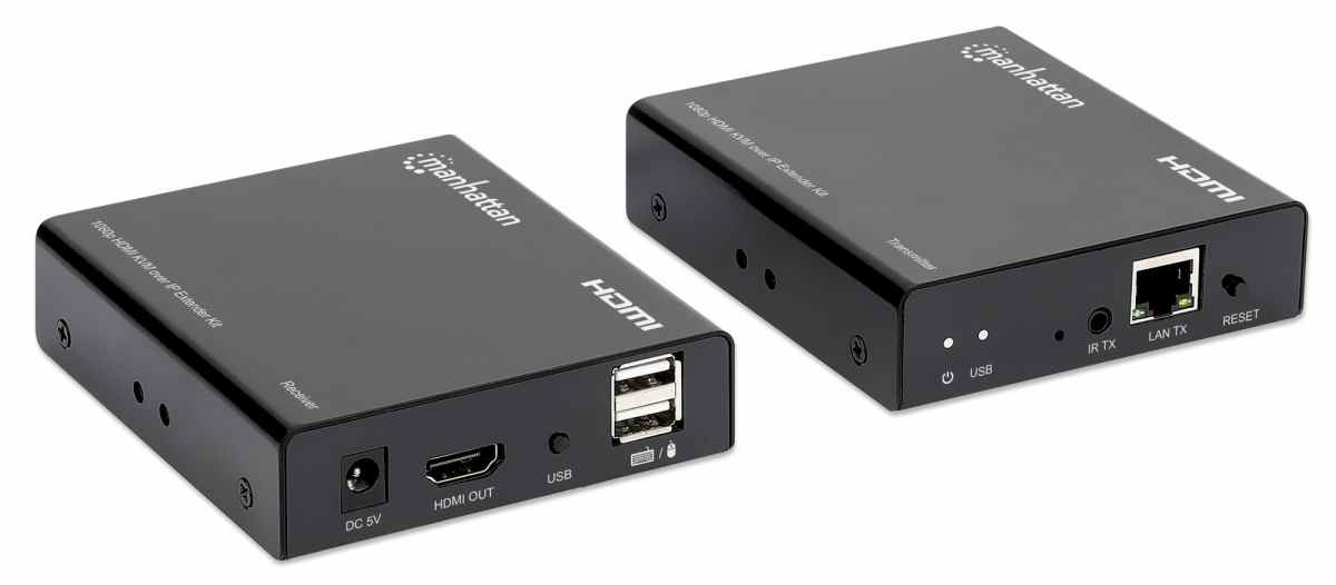 Image of Manhattan 1080p HDMI KVM over IP Extender Kit, HDMI Extender by...