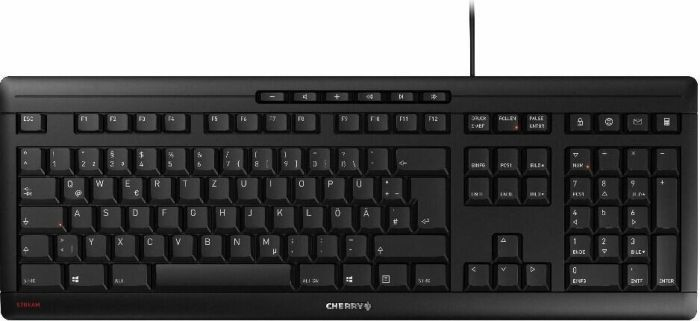 Image of CHERRY STREAM keyboard USB QWERTZ Czech, Slovakian Black