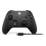 Microsoft Xbox Wireless Controller + USB-C Cable Black Gamepad Analogue / Digital PC, Xbox One, Xbox One S, Xbox One X, Xbox Series S, Xbox Series X