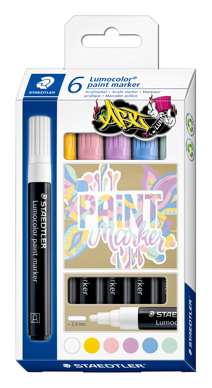 Staedtler Lumocolor 349 C6-1 paint marker Assorted colours 1 pc(s)