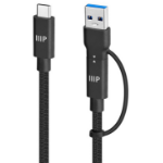 Monoprice 47673 USB cable 71.7" (1.82 m) USB C Black
