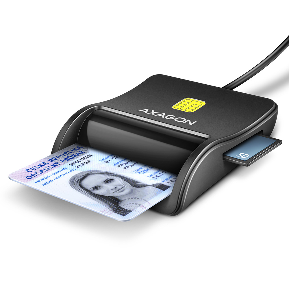 EU Product - CRE-SM3SD USB Smart Card & SD/microSD/SIM Flat - Card-Reader - Micro SD thumbnail