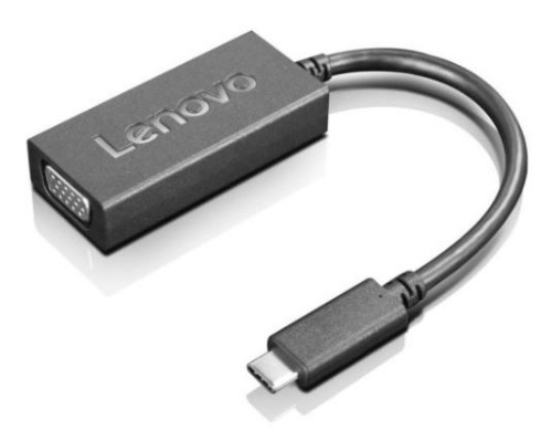 Lenovo USB-C to VGA USB graphics adapter 1920 x 1200 pixels Black