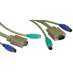Cables Direct , PS/2 + SVGA - 3m KVM cable Grey