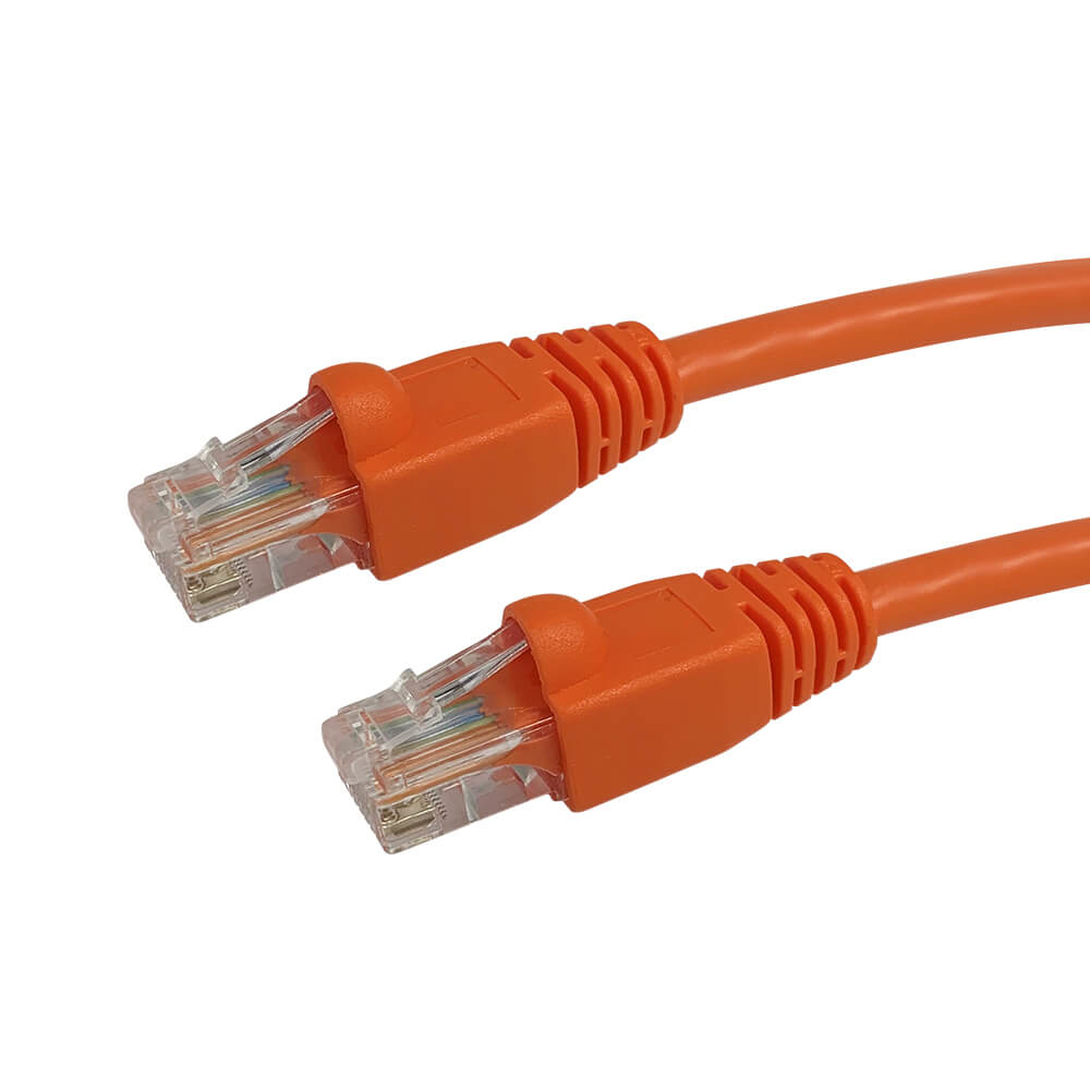 Videk Booted 24 AWG Cat5e UTP RJ45 Patch Cable Orange 1.5m