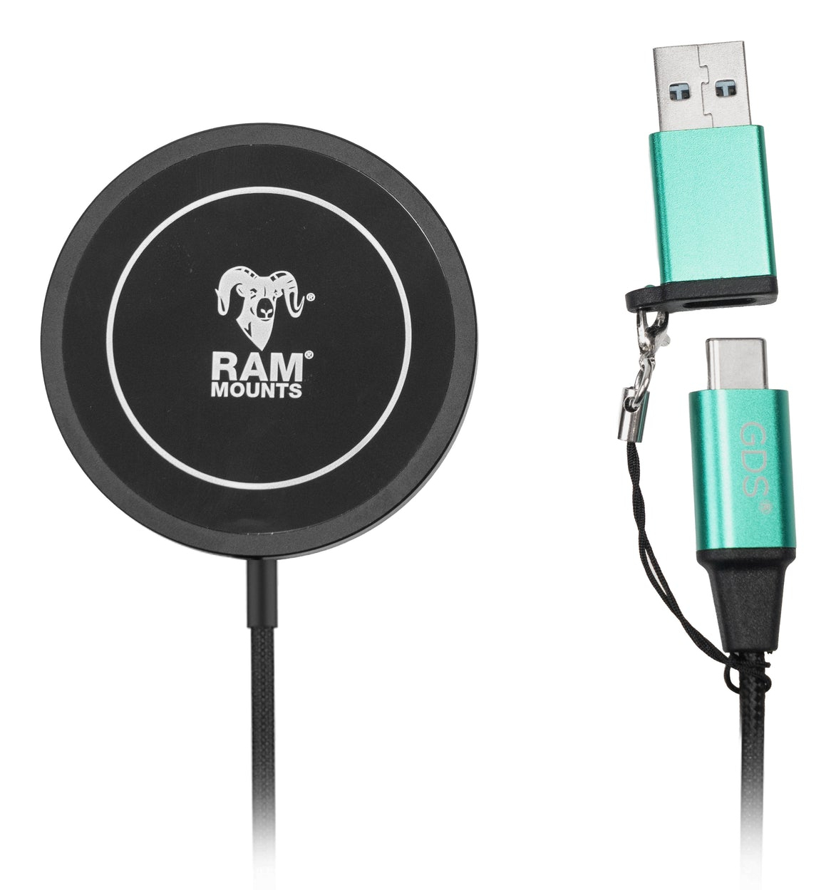 Image of RAM Mounts RAM-GDS-CHARGE-W2M mobile device charger Black. Red. Turquo