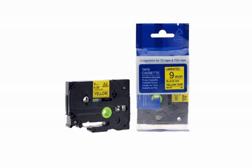 CTS Compatible Brother P Touch TZe-621 Black on Yellow also for TZ-621 Label Cassette