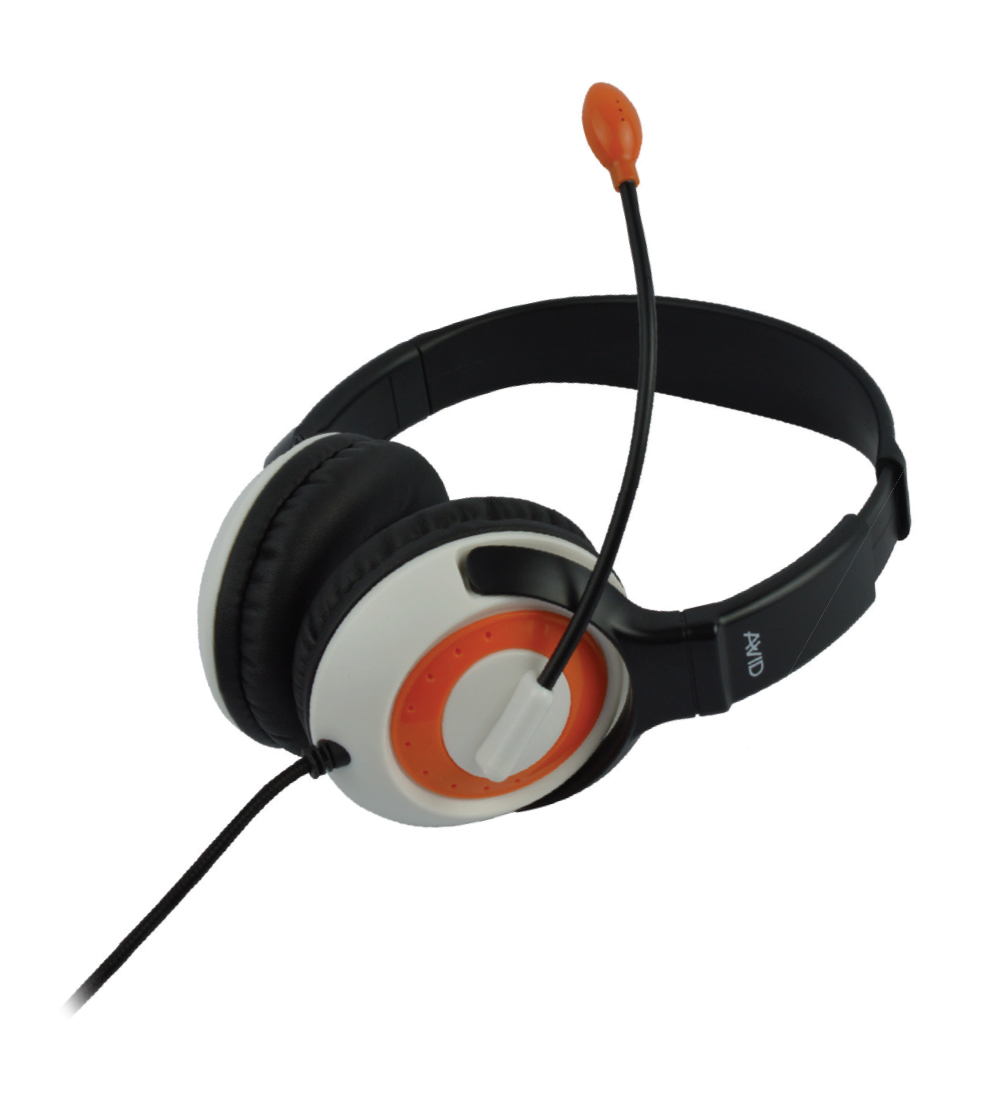 Avid AE-55 Headset Head-band USB Type-A Orange, Black, White
