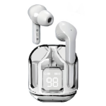 BRobotix 6005859 audífono y auriculare Auriculares True Wireless Stereo (TWS) Intra auditivo Llamadas/Música/Deportes/Diario Bluetooth Transparente, Blanco