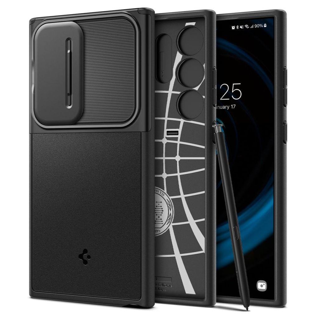 158674 SPIGEN Optik Armor case for Samsung Galaxy S24 Ultra - black