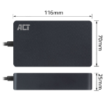 ACT Compacte laptoplader 90W (voor laptops tot 17,3 inch)