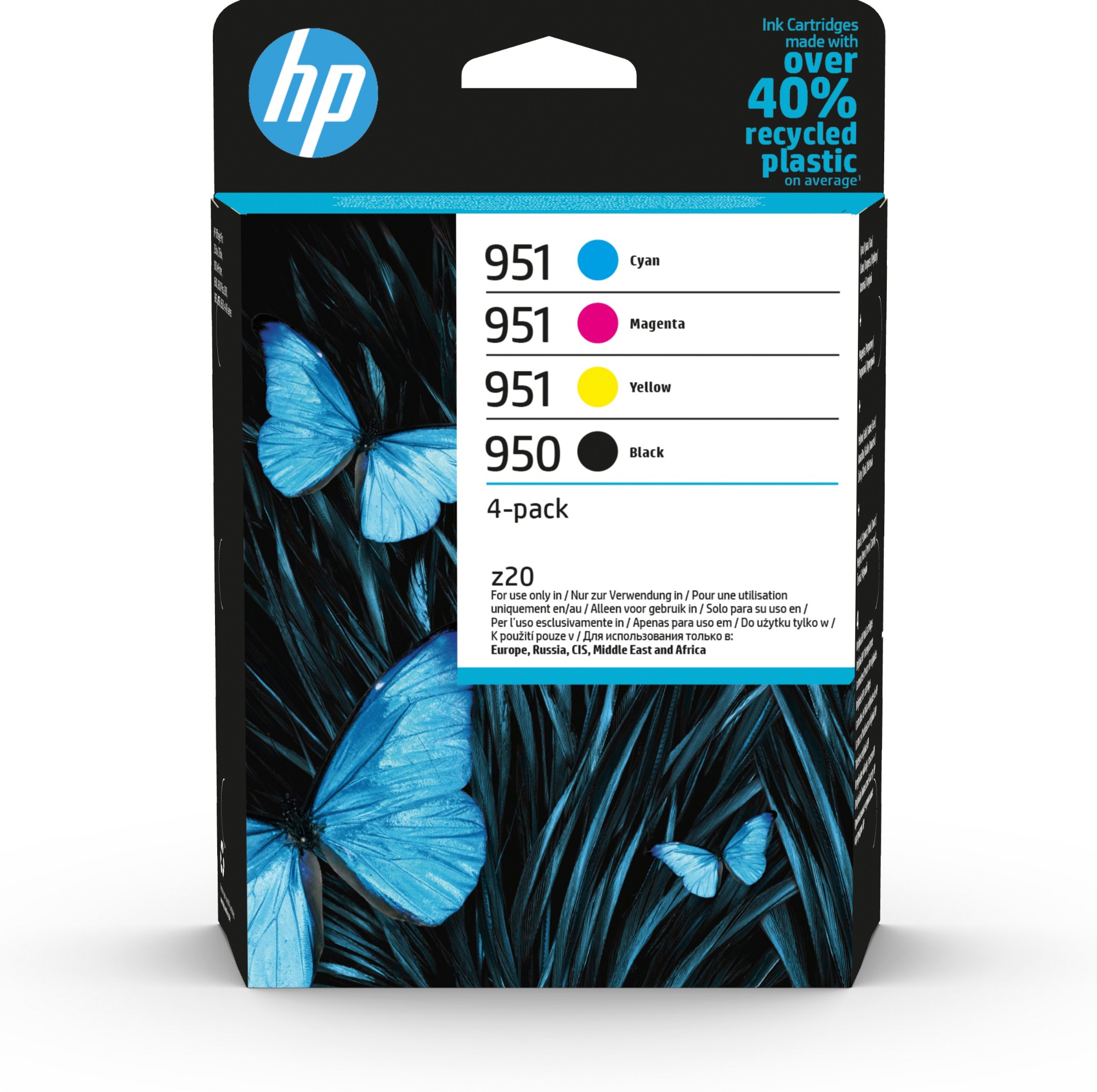 HP 6ZC65AE/950/951 Ink cartridge multi pack Bk.C.M.Y 24ml + 3x8ml Pack