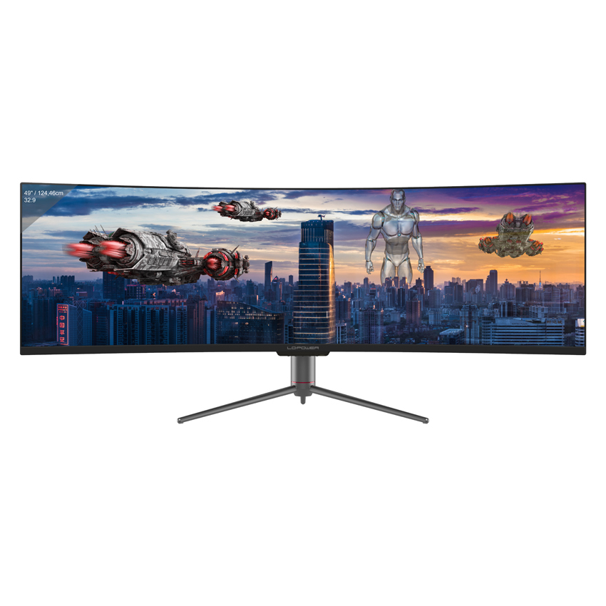 LC-Power LC-M49-DQHD-120-C-Q computer monitor 124.5 cm (49") 5120 x 1440 pixels UltraWide Quad HD QLED Black