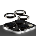 PanzerGlass ® Hoops® Metal Camera Lens Protector Black iPhone 15 Pro | 15 Pro Max Doorzichtige schermbeschermer Apple 1 stuk(s)