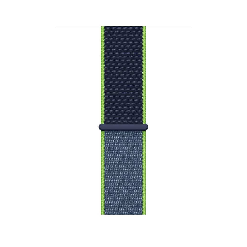 Apple MXMV2ZM/A smartwatch accessory Band Blue, Lime Nylon