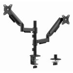 Gembird MA-DA2P-02 monitor mount / stand 81.3 cm (32") Desk Black