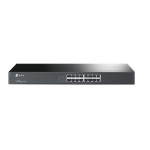TP-Link TL-SF1016 Unmanaged Fast Ethernet (10/100) 1U Black