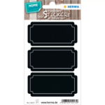 HERMA 15413 self-adhesive label Permanent Black 6 pc(s)