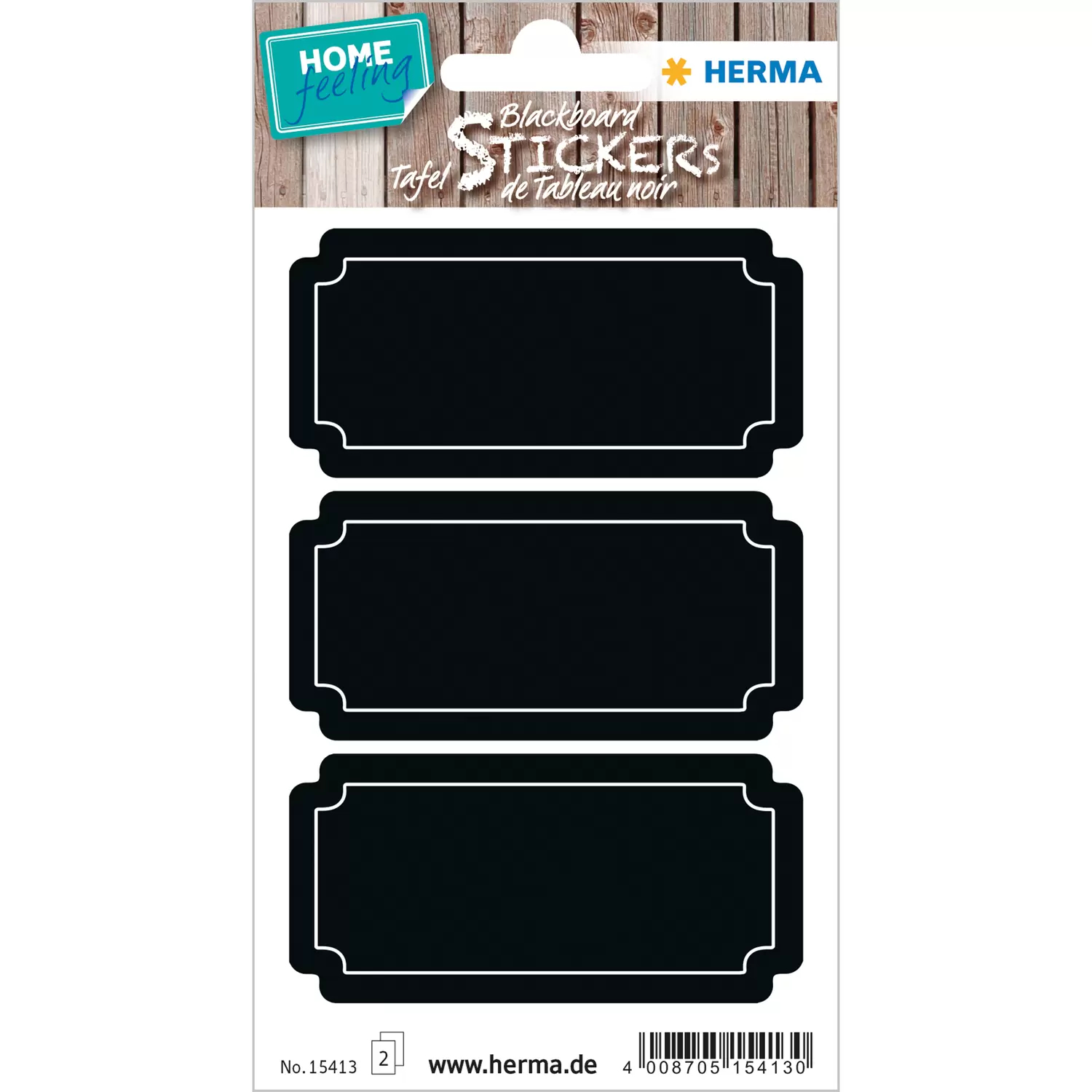 Image of HERMA 15413 self-adhesive label Permanent Black 6 pc(s)