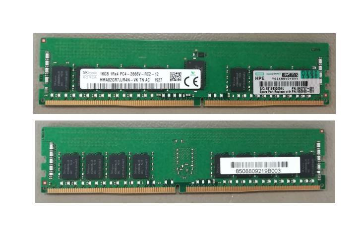 Image of HPE 850880-001 memory module 16 GB 1 x 16 GB DDR4 2666 MHz