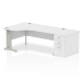 Dynamic Impulse Left Crescent Desk Workstation