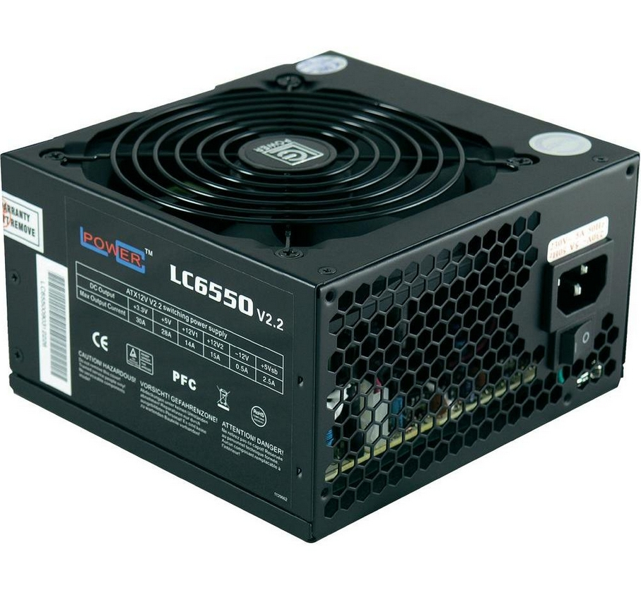 LC-Power LC6550 V2.2 power supply unit 550 W ATX Black
