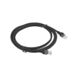 Lanberg PCU5-10CC-0200-BK networking cable Black 2 m Cat5e U/UTP (UTP)