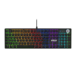 MSI FORGE GK320 RED toetsenbord Gamen USB QWERTY US International Zwart