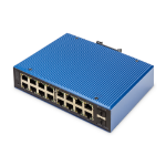 Digitus DN-651158 netwerk-switch Managed L2 Gigabit Ethernet (10/100/1000) Zwart, Blauw