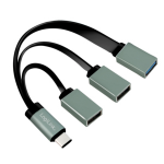 LogiLink UA0315 interface hub USB 3.2 Gen 1 (3.1 Gen 1) Type-C 5000 Mbit/s Black, Grey