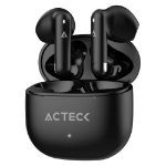 ACTECK Audífonos Inalámbricos Flow AIR EF590 / Bluetooth 5.4 / Estereo 2.0 / Duración de hasta 6 h audifonos + 18 h estuche / Compatible con Android / iOS / TWS -