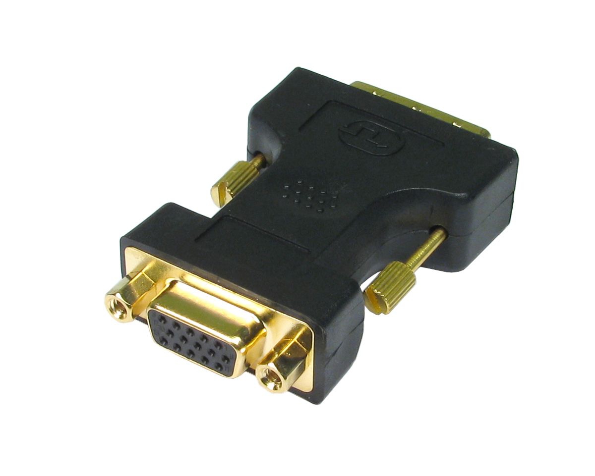 Cables Direct CDL-DV001 cable gender changer DVI-A VGA Black. Gold