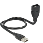 DeLOCK 50cm USB 2.0 USB cable 0.5 m USB A Black