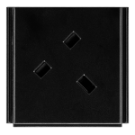 AMX HPX-P250-PC-UK outlet box Type G (UK) Black