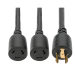 Tripp Lite P039-001-2 power cable Black 11.8" (0.3 m)