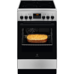Electrolux 943 005 310 cooker Freestanding cooker Ceramic Black, Stainless steel A