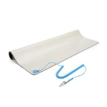 StarTech.com .com Anti-Static Mat - 25" x 27.5" Electrical Grounding Desk Pad - For Home or Work - Beige (M3013) - Desktop anti-static mat - beige