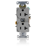 Leviton 5362-GYS socket-outlet NEMA 5-20R Gray