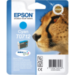 Epson C13T07124011/T0712 Ink cartridge cyan, 345 pages ISO/IEC 24711 5.5ml for Epson Stylus BX 310/600/D 120/D 78/S 20