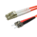 Cablenet 20m OM3 50/125 LC-ST Duplex Orange LSOH Fibre Patch Lead