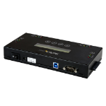 StarTech.com Effaceur de SSD/HDD à 4 Baies - 6,35 et 8,89cm SATA - Nettoyeur de Disques, Autonome et Sécurisé - 9 modes d'Effacement - Port d'Imprimante RS232 - Conforme à NIST/DOD & TAA